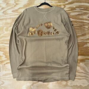 Vintage y2k ether brand grunge thermal ribbed long sleeve